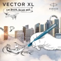 Pióro PARKER Vector XL Teal Morski Stalówka M w Pudełku